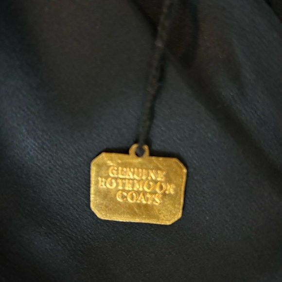 Rothmoor Vintage Black Cashmere Coat with Brown Mink Collar Size S/M - Picture 12 of 15